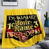 1PC Dynamo Dresden Custom Name Patterned Flannel Blanket Suitable For All Seasons For Home Decor Warmth And Comfort Gifts Holiday Present