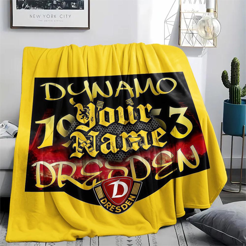 1PC Dynamo Dresden Custom Name Patterned Flannel Blanket Suitable For All Seasons For Home Decor Warmth And Comfort Gifts Holiday Present