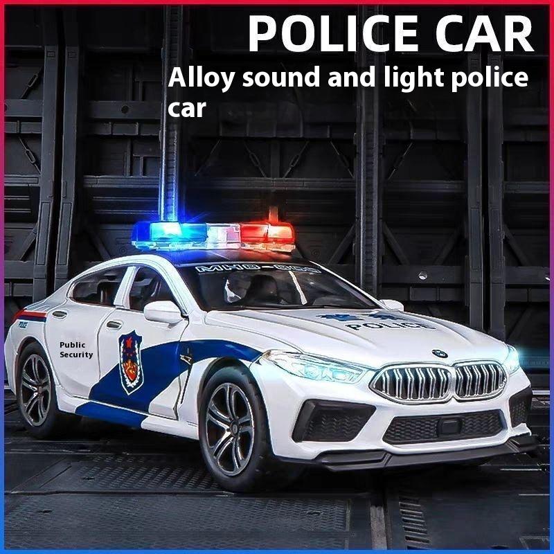 1:32 BMW M8 Литой Автомобиль Модель Машинки Звук Свет Игрушка Аксессуары для Украшения Офиса Детская Игрушка Подарок для Детей Подарок на День Рождения