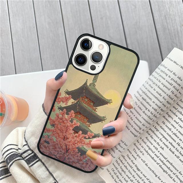 Укиё-э Японский стиль Искусство Живопись Чехол Для iPhone 17 Air 15 16 14 13 12 Pro Max 11 Pro Max Plus Чехол для телефона
