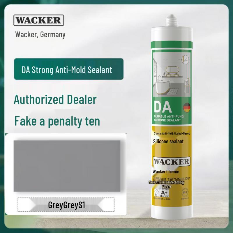 Силиконовый герметик Wacker DA15: Долговечный, Защита от плесени, Нейтральный, Водонепроницаемый для дома, кухни и ванной комнаты.