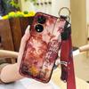 Soft case Dirt-resistant Phone Case For TCL 505/T509K/T5094 Chinese style Waterproof Lanyard Anti-knock Durable Ring