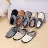 New Winter Fur Slippers with Anti Slip and Warm Cotton Toe Cover, Thick Bottom, Couple's Cotton Slippers