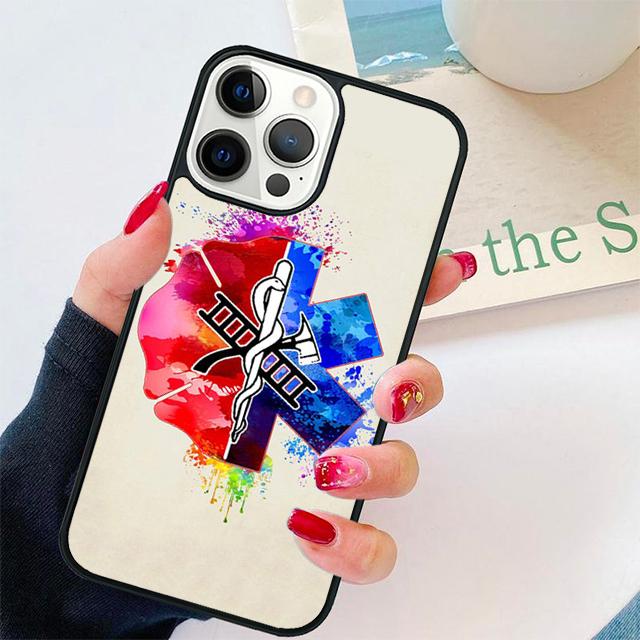EMT Fireman Fire Rescue Coque Shell For iPhone 17 Air 15 16 14 13 12 Pro Max 11 Pro Max Plus Phone Case Cover