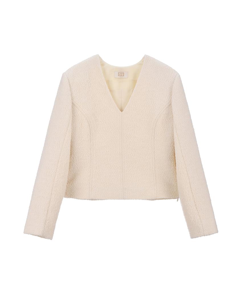 RENEJ Bobo Two-Way Tweed Top