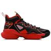 Li-Ning Air Strike 7 Shock Absorption Anti-Slip Rebound Wear-Resistant Mid-Top Basketball Shoes Men Basketball Shoes Flame-Red ABAR007-1
