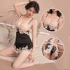 Women's Embroidery Stitching Sexy Lace Suspender Nightdress Home Suit