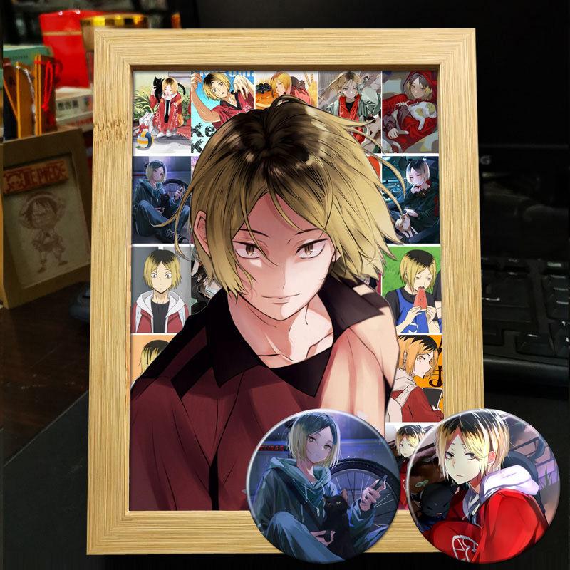 Хайкю!! Украшение фоторамки: Кагеяма Тобио и Хината Шоё - Готовая фоторамка-дисплей в подарок