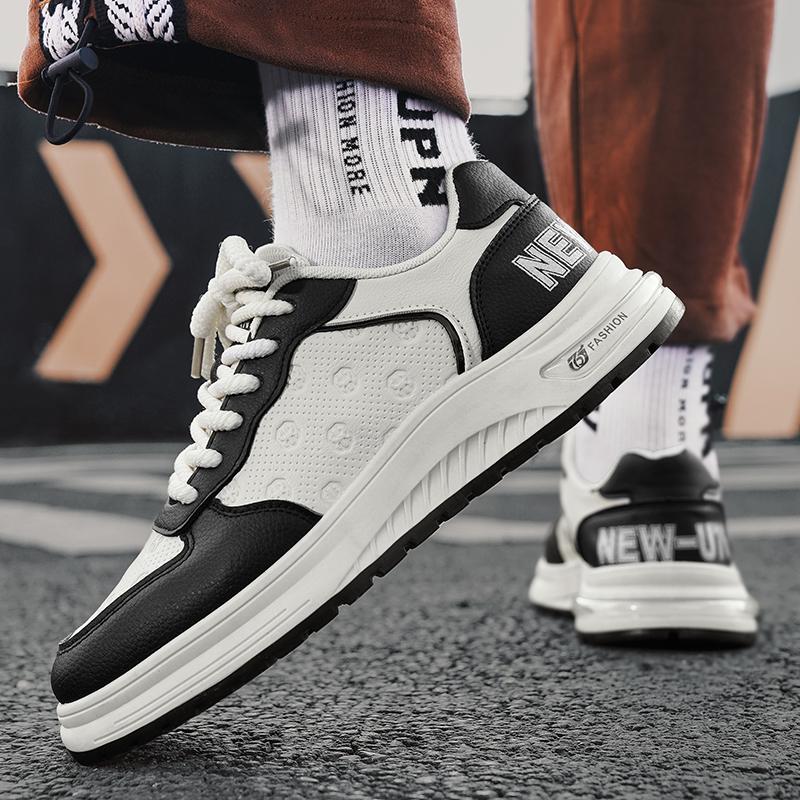 Versatile Casual Leather Men Sneakers Comfortable Trend Board Shoes for Men Breathable Sneakers Sports Shoes Men Running Shoes