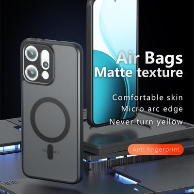 Для Oppo Reno14 1Reno13 14F 13F Pro Чехол Матовый Magsafe Противоударный Встроенный Уголок-подушка безопасности Не желтеющий материал Мягкая крышка
