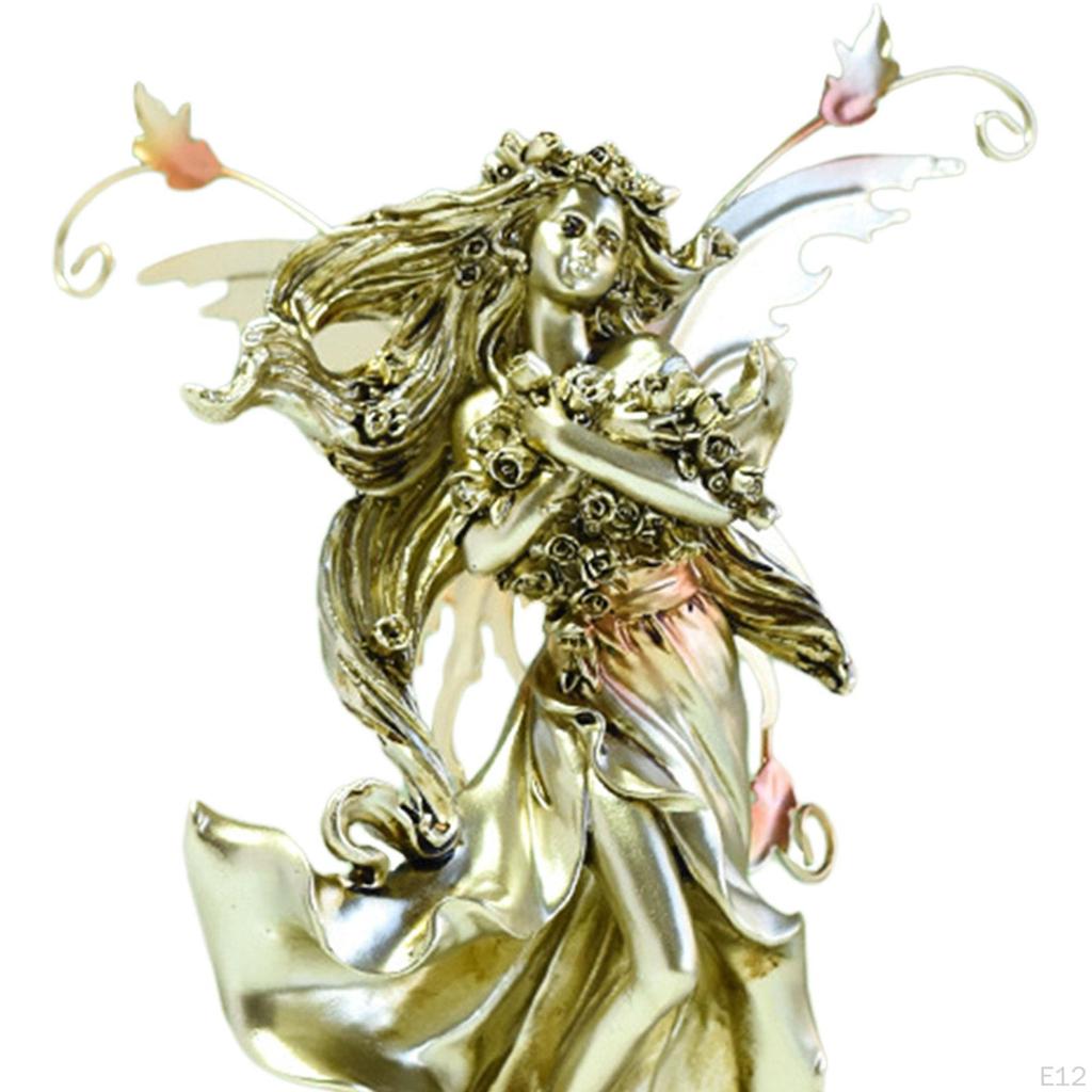 Фея Ангел Сад Статуя Статуэтка Газон Орнамент Декоративный Дисплей Статуя для Балкона