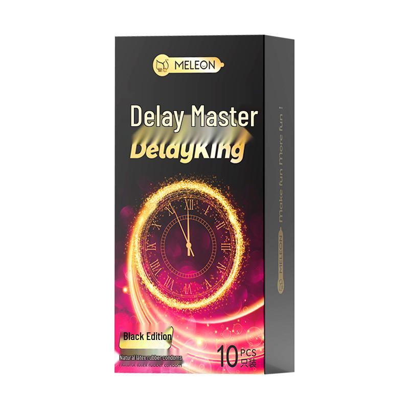 Презервативы Secret Love Delay King с ребристой текстурой – Долгоиграющие, с крупными частицами, текстура кошачьего языка