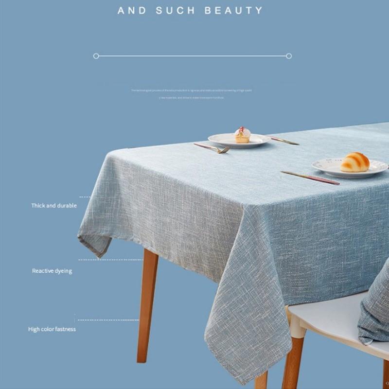Прямоугольные хлопковые скатерти, мягкие скандинавские скатерти для чая и кофе, чехол для обеденного стола, свадебной вечеринки, украшения для дома