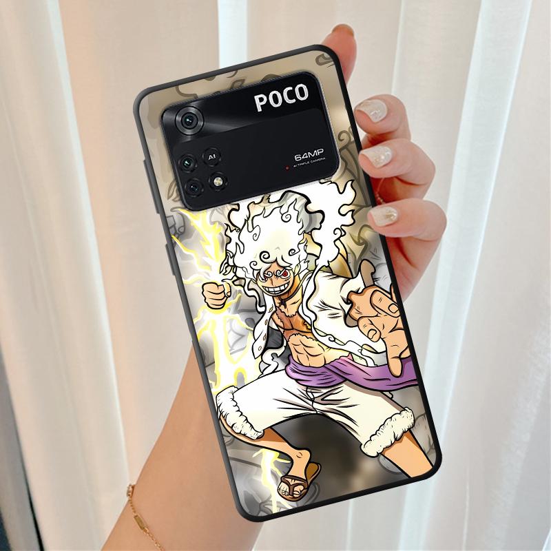 One Piece Luffy Zoro Anime Case for Xiaomi Poco X5 M3 M4 Pro C75 M5s M7 X7 C71 F3 F7 C40 C50 X3 NFC C51 C61 X4 Pro Black Soft