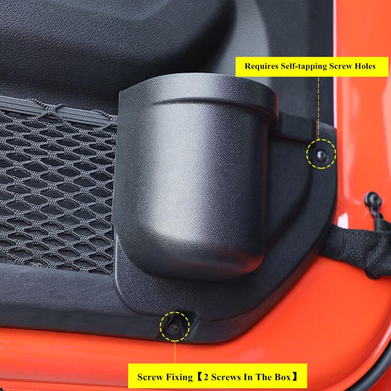 Front Rear Door Organizer Tray For 2018 2019 2020 2021 2022 2023 Jeep Wrangler JL 4XE JLU Rubicon Sport Sahara Gladiator JT