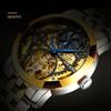 AILANG Watch Men's Automatic Mechanical Watch Fashion Trendy Waterproof Night Hollow Flywheel Watch