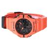 Casio G-Shock аналоговые цифровые часы для смартфона Link с оранжевым ремешком из био-основы и серым циферблатом, кварцевые мужские часы GA-B001FL-4A 200M