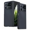 Для чехла TECNO Phantom V Fold2 Чехол из поликарбоната с покрытием из ПУ кожи Противоударный Чехол для складного телефона