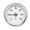 0-120℃ Термометр для трубки из нержавеющей стали с зажимом Нагревательная пружина для трубки 63 мм Металлический термометр Температурный датчик Пружина Промышленный инструмент