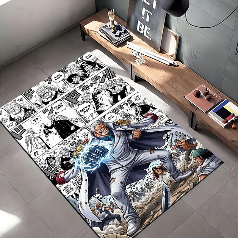 "Heroic Fighter Comic Carpet" suitable as a non-slip mat for the living room or bedroom sofa