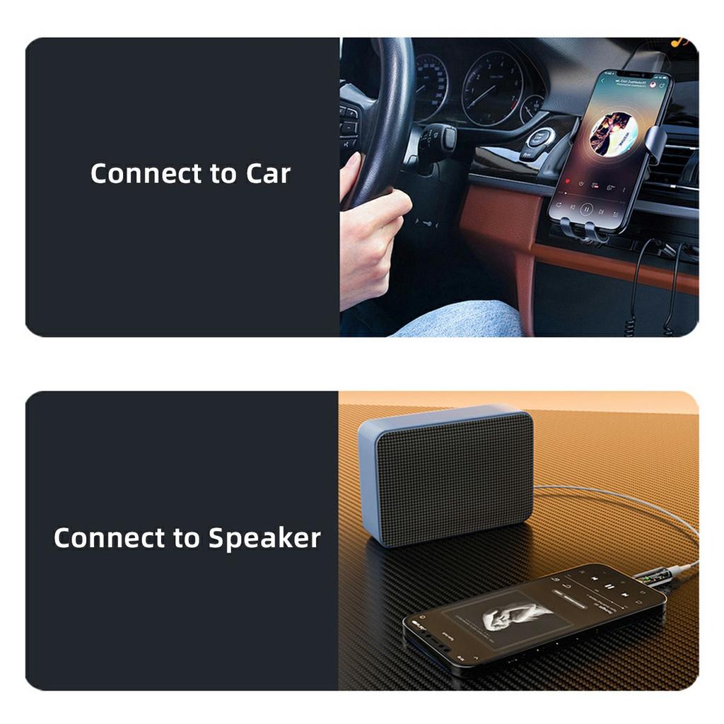 UC-075-TR 2Pcs USB-C To 3.5mm Audio AUX AB136D Chip Transparent Adapter for Laptop Tablet Phone