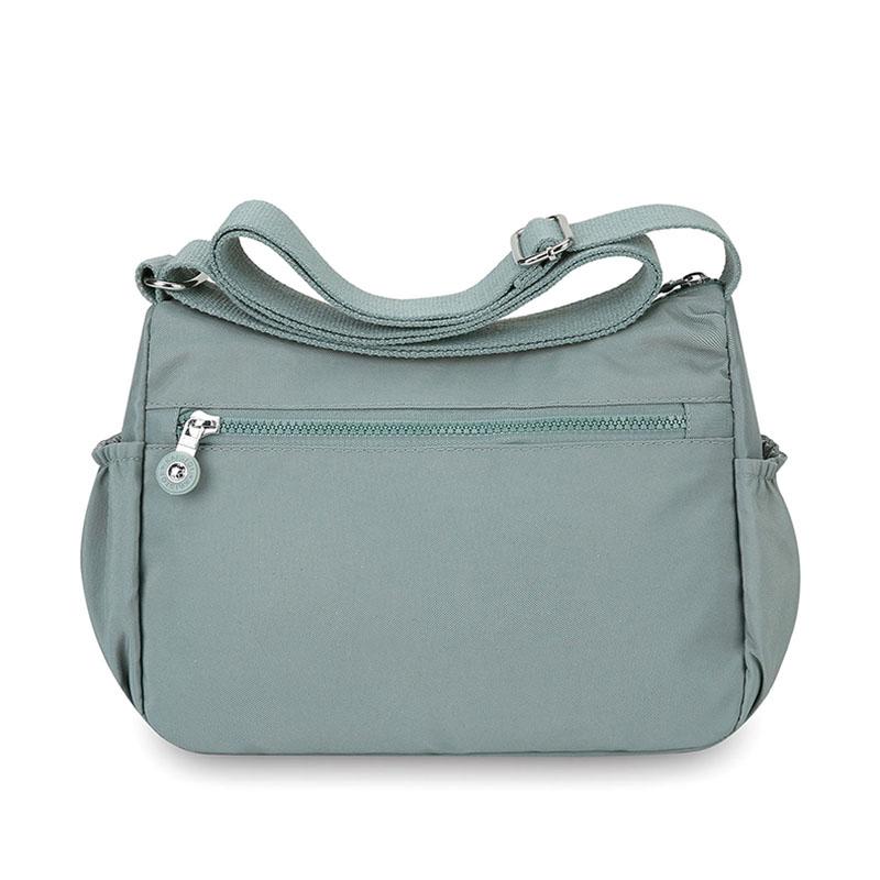 Женская сумка через плечо, нейлоновая сумка, многослойный карман, большая вместимость, сумка через плечо