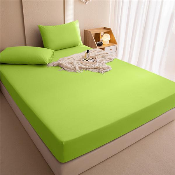 Waterproof Fitted Sheet Breathable Anti-Bacteria Solid Color Modern Mattress Cover Urine Double Bedspread Sheets Bed Set