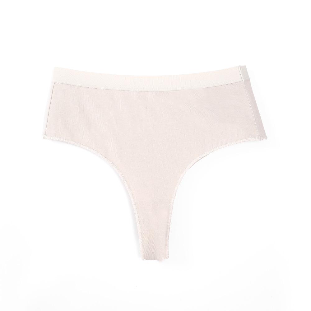 Женские хлопковые трусики большого размера с высокой талией, компрессионные стринги с высокой пружиной, закрытый задний шов, удобные спортивные трусы