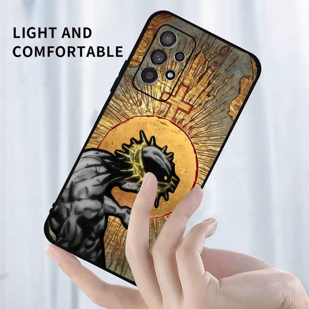 Игровой чехол для телефона B-BlasphemouS для Samsung S25, S24, S23, S22, S21, S20, S10, Ultra, Plus, Lite, FE, Мягкий силиконовый черный чехол