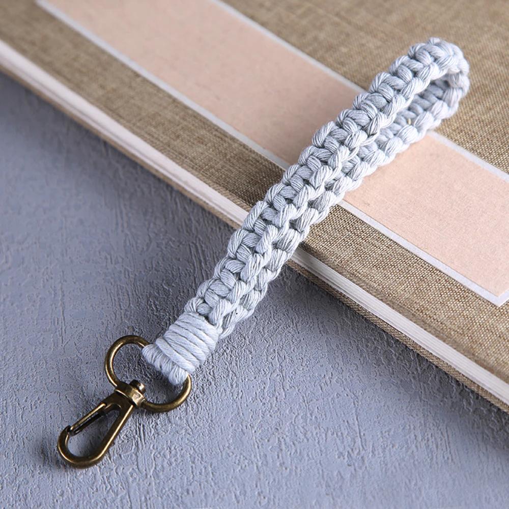 Новый Винтажный Плетеный Хлопковый Шнур Брелок Женский Характер Автомобиль Сумка Брелок Плетеный Брелок Для Женщин Ювелирный Подарок 2022