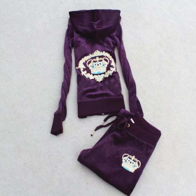 Новый бархатный комплект для йоги из двух частей: Весенне-осенняя мода, стройнящая повседневная женская одежда