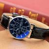 Six Pin  Watches Quartz Men's Watch Blue Glass Belt Watch Men