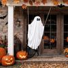 Halloween Ghost On A Swing Outdoor Decoration 63" Large Swinging Ghost Decor for Party Haunted House Outside Lawn Yard Decor