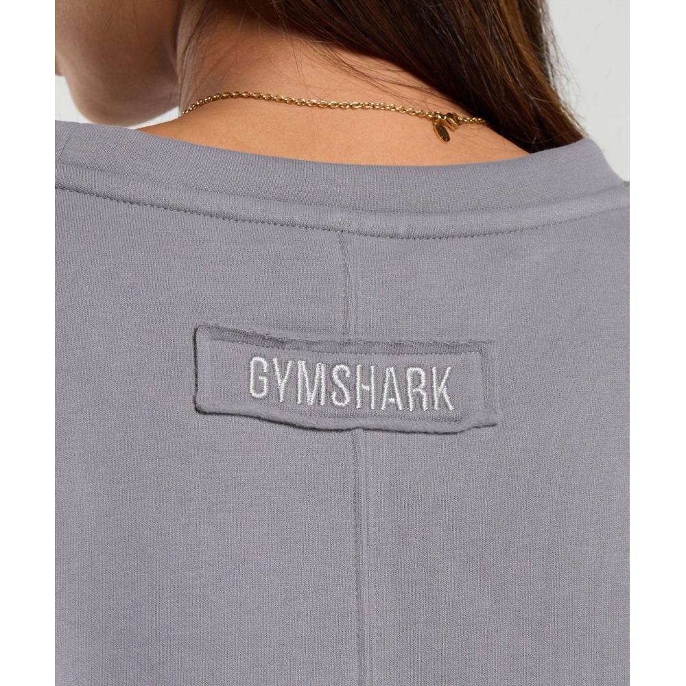 Gymshark Флисовая толстовка оверсайз, средне-серый цвет B8a7g Gb7l