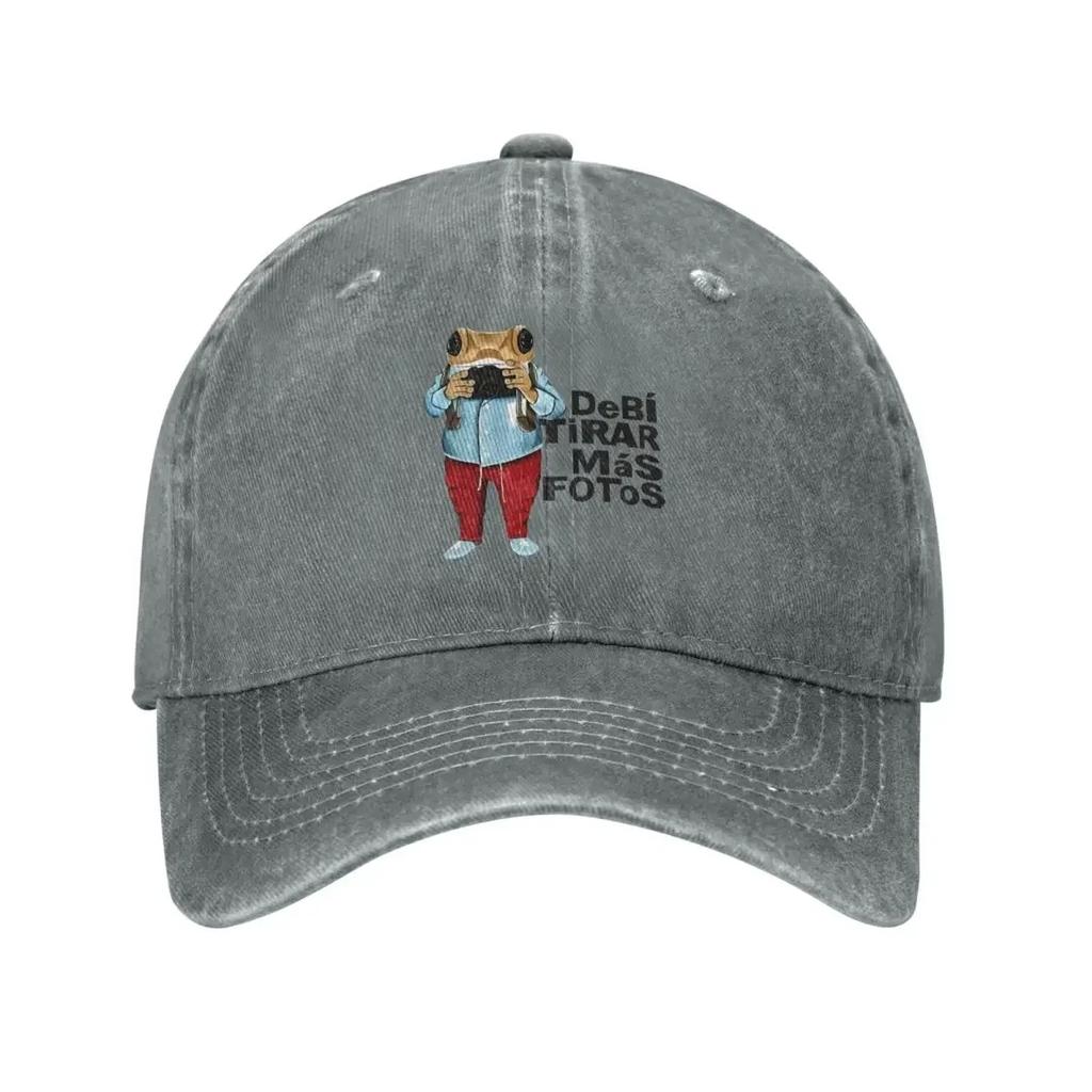 DTMF Debi Tirar Mas Fotos Men Women Baseball Cap Bad Bunny Distressed Cotton Caps Hat Retro Outdoor Summer Gift Headwear
