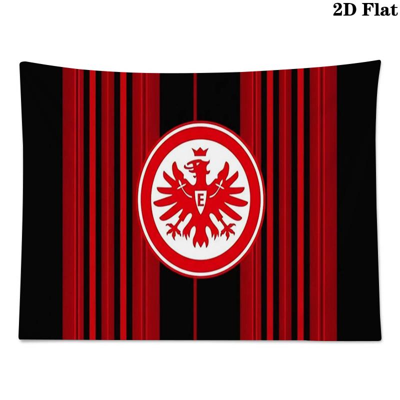 Eintracht Frankfurt logo Wall Tapestry Aesthetic Wall Hanging Printed Fabric Blanket Decorative Tapestries for Bedroom Living Room Home Decor
