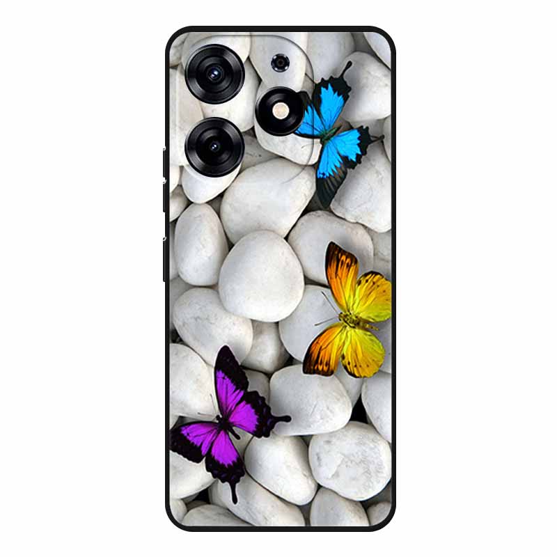 Милые Животные Мягкий Силиконовый TPU Чехол для Телефона Tecno Spark 20 Pro - Легкий и Ударопоглощающий Защитный Задний Чехол