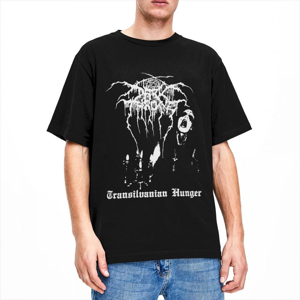Мужчины Женщины Black Metal Band Darkthrone рубашки Одежда Смешные Хлопок Transilvanian Hunger Футболки Топ Футболка Одежда Для Взрослых