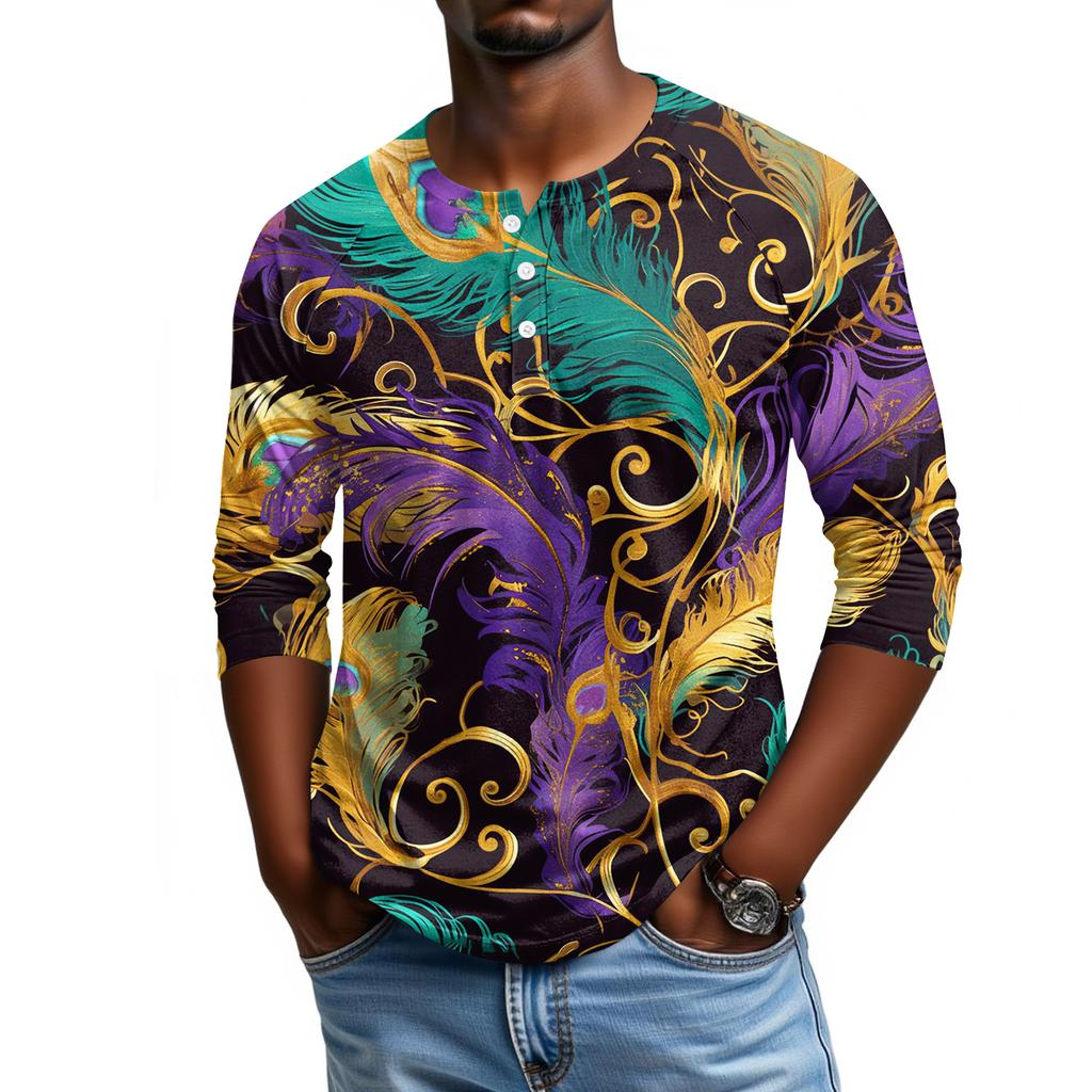 Мужской топ с рукавом реглан и рукавом три четверти