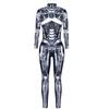 Punk Gothic Jumpsuit Catsuit Sexy Women Cosplay Costumes Halloween Bodysuit