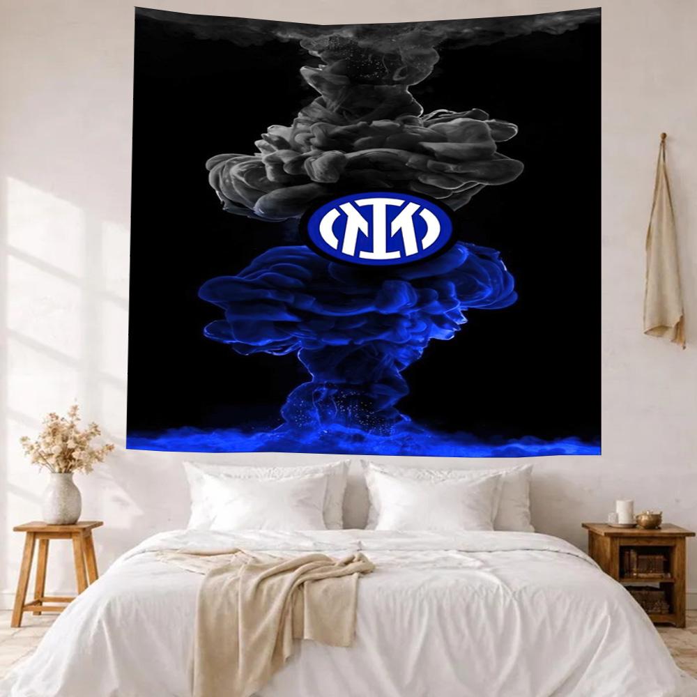 Inter Milan Wall Decor Tapestry Art For Pet Memorial Birthdaywedding Party Backdrop Family Gift