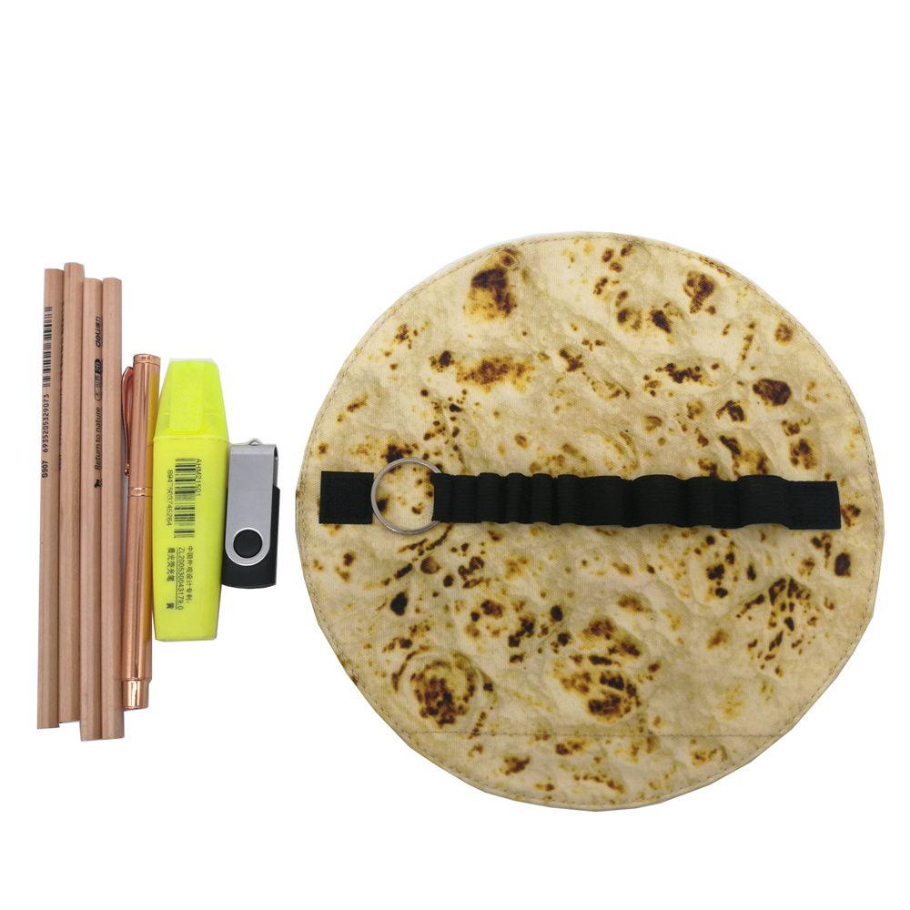 Collection Bag Pancake shape School Goods Pencil Cases Pencil Box Pen Bag Pancake Pencil Cases