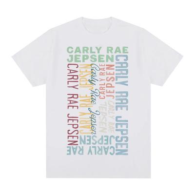 Футболки Carly Rae Jepsen 2025 Лето Рок Рукав Оверсайз 100%Хлопок Мягкая Одежда Круглый Вырез Высокое Качество Camiseta Hombre