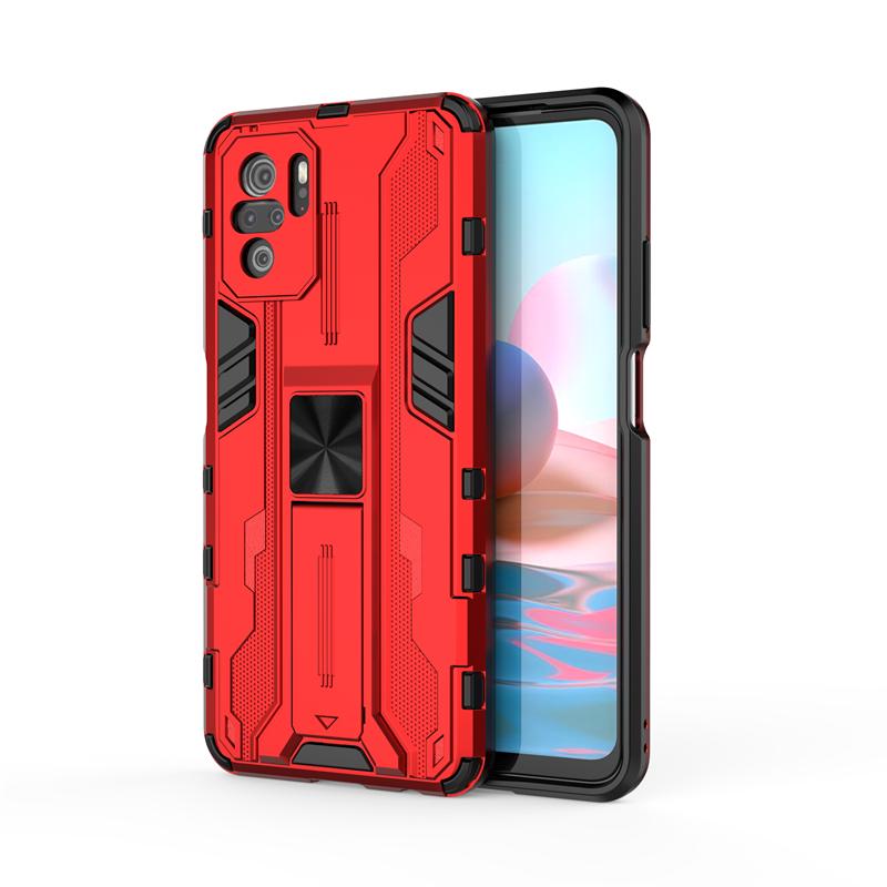 Для Xiaomi Redmi Note 10 10S чехол Armor Magnetic Car Holder Kickstand Phone Case для Redmi Note 10 Pro Max Note10 S Back Cover