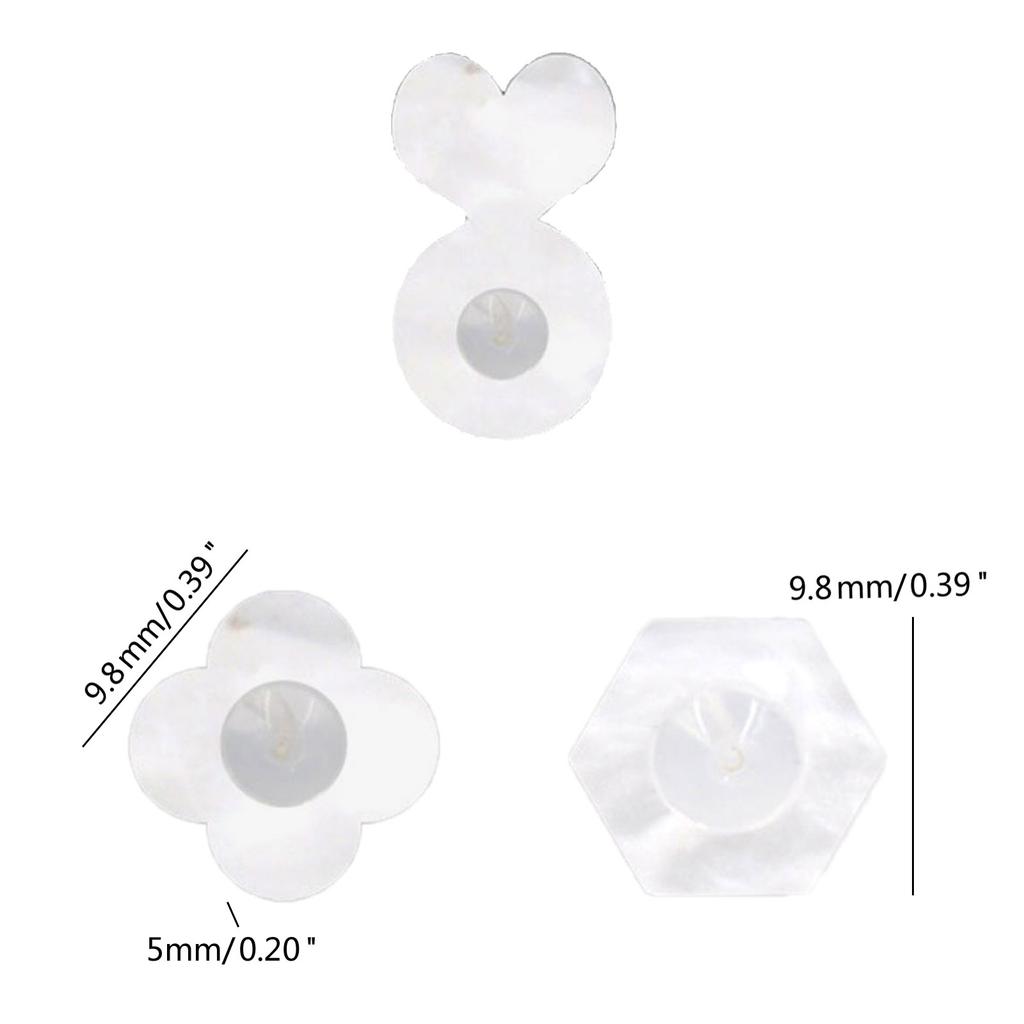 Прозрачные стабилизаторы для серег Акриловые заглушки для ушей Прозрачные силиконовые фиксаторы для серег для задников серег Мочка уха