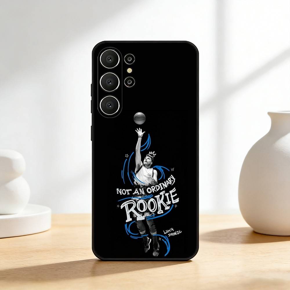 КРУТОЙ Чехол для телефона L-Luka Doncic 77 Для Samsung S26,S25,24,23,22,30,21,10,9,Ultra,Plus,Lite,FE Мягкий Черный Чехол