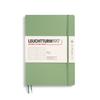 Leuchtturm B5 Dot Soft Officially Imported Notebook, Grid, Cover, Sage, 363928,