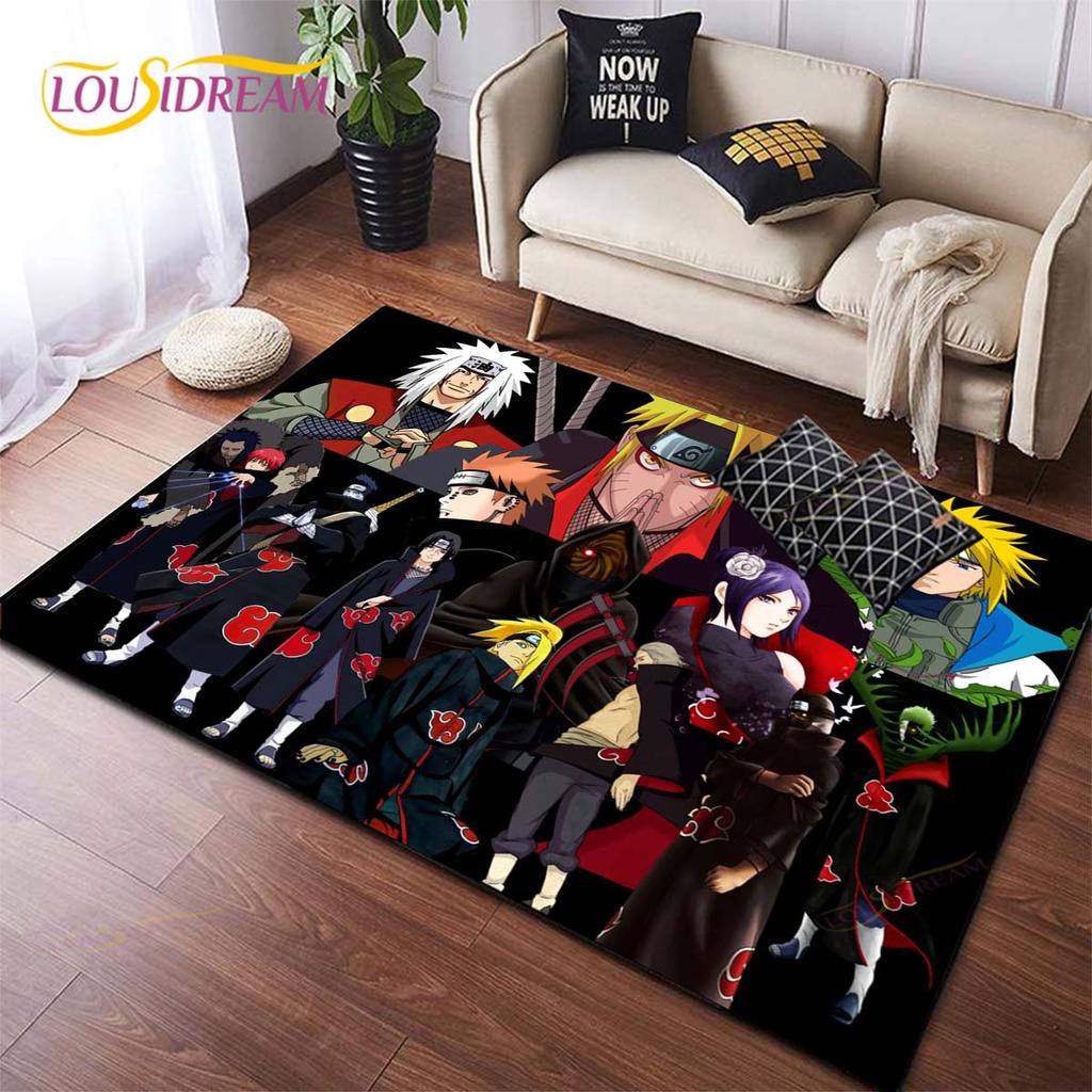 Anime Naruto Carpet Kids Carpets Living Room Tea Table Mats Bedroom Rug Washable Floor Mats Household Area Mat Dinosaur Rug