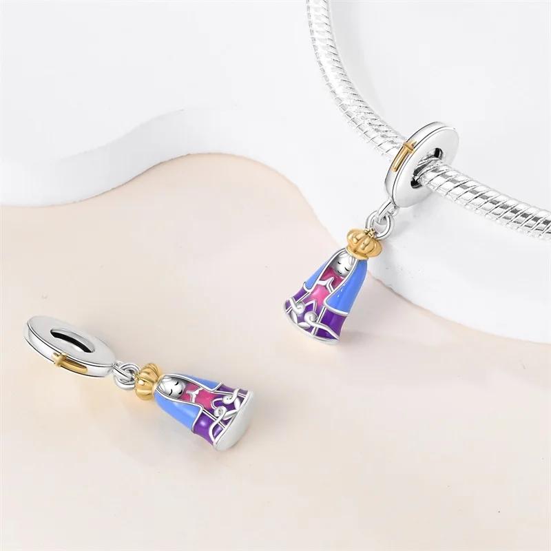Изысканные Медные Подвески-Крестики Nossa Senhora Aparecida Подходят для Оригинальных Браслетов DIY Украшения Для Женщин
