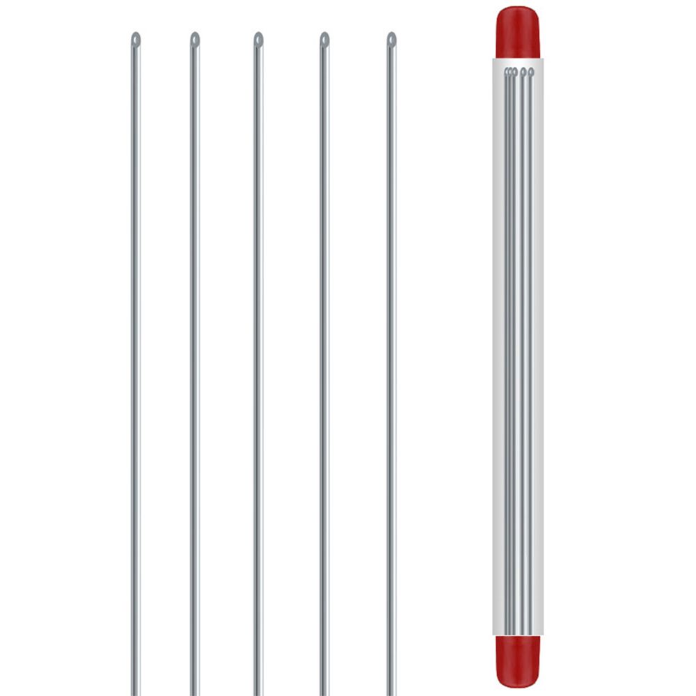 5Pcs Quick Worm Baiting Needle Driller Fishing Tools Pins Hollow Gas Needle Earthworm Hooking